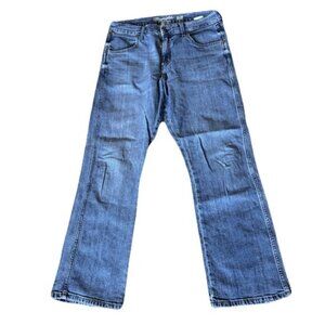Wrangler Jeans Mens 32 X 30 Blue Retro Slim Boot Western Wear Cowboy‎